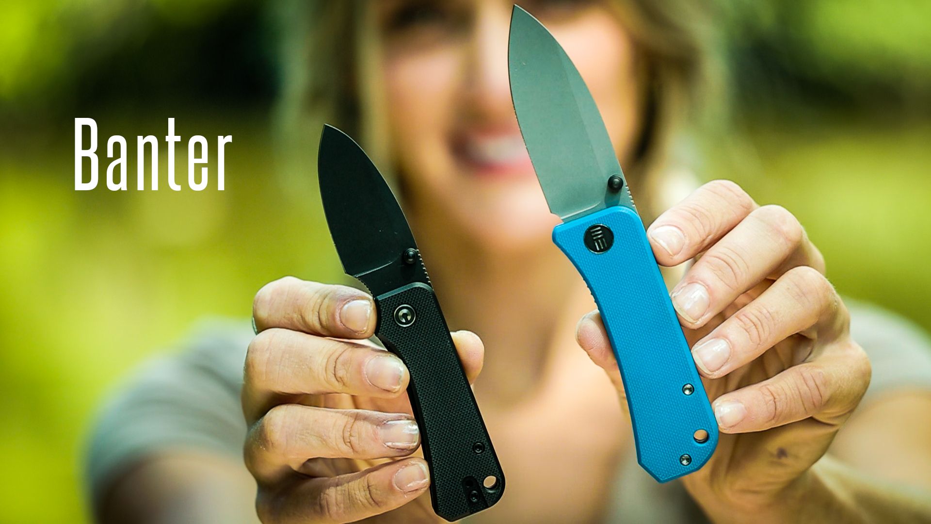 WEKNIFE Banter Thumb Stud Knife G10 Handle (2.9 WEKNIFE Banter Thumb Stud Knife G10 Handle (2.9