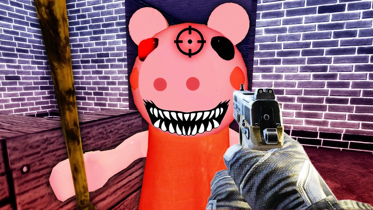 I Shot Peppa Pig Escaped Roblox Piggy Horror Game Level One