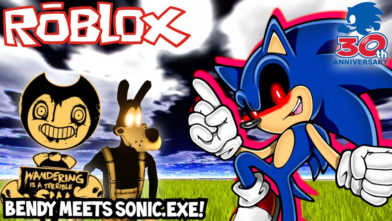 Bendy Meets Sonic Exe In Roblox Batim Roblox Let S Play Minecraft By Level One - roblox sonic exe pictures