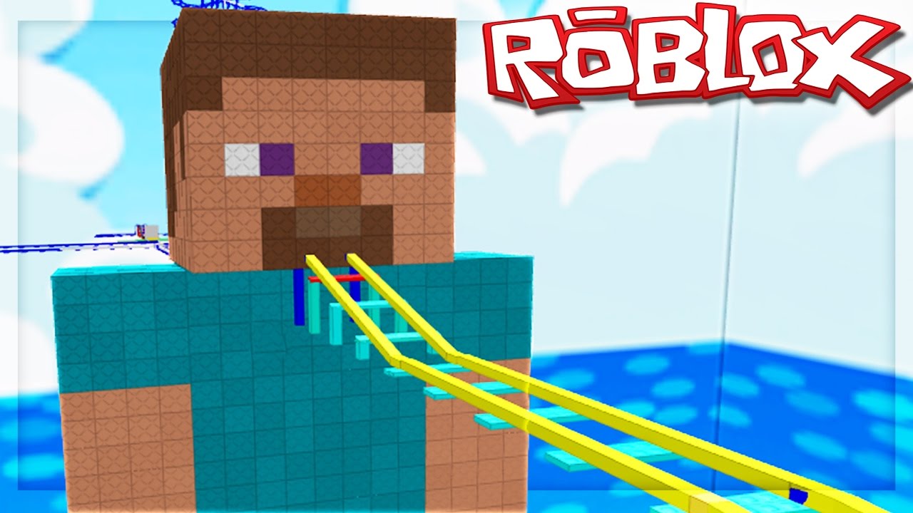 Minecraft Steve In Roblox Cart Ride Into Steve From
